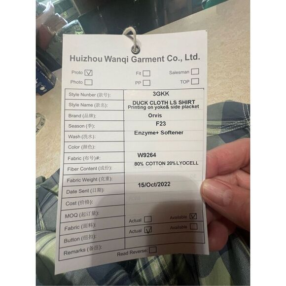 Orvis Men’s Plaid Button Down Duck Cloth Shirt Sz M New - Picture 4 of 7